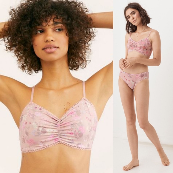 New spell designs wild bloom bralette bra blush S - Picture 4 of 16